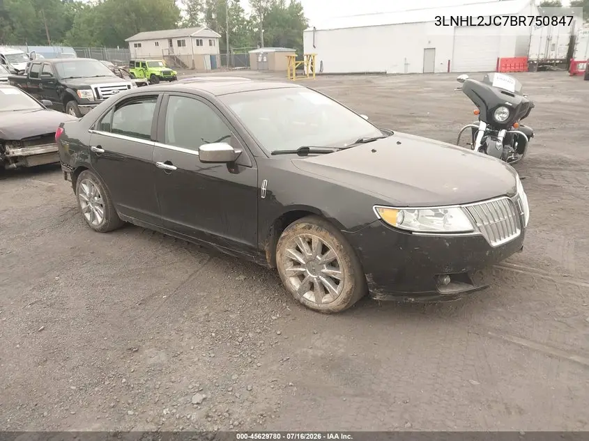 2011 Lincoln Mkz VIN: 3LNHL2JC7BR750847 Lot: 45629780