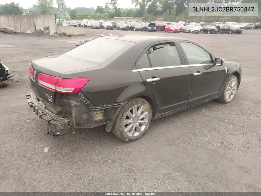 2011 Lincoln Mkz VIN: 3LNHL2JC7BR750847 Lot: 45629780