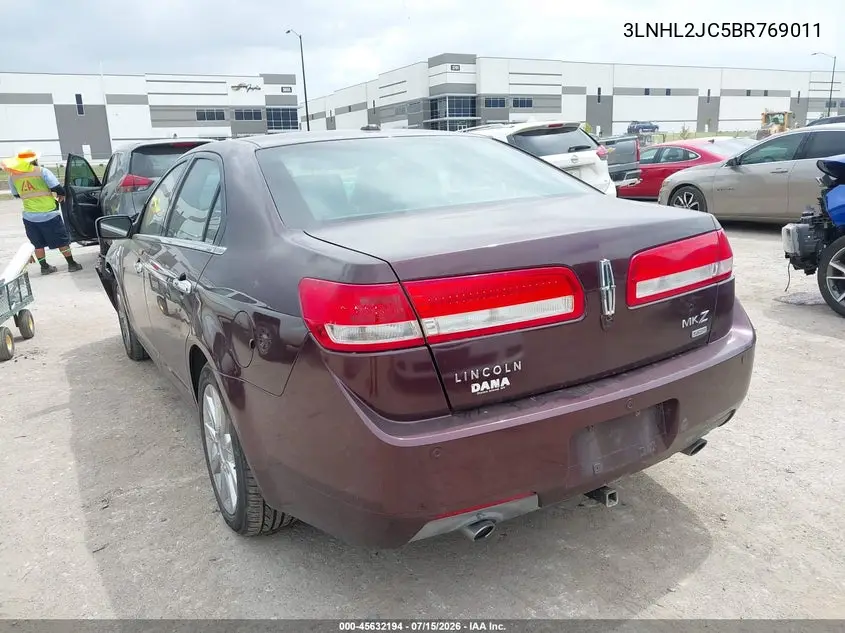 2011 Lincoln Mkz VIN: 3LNHL2JC5BR769011 Lot: 45632194