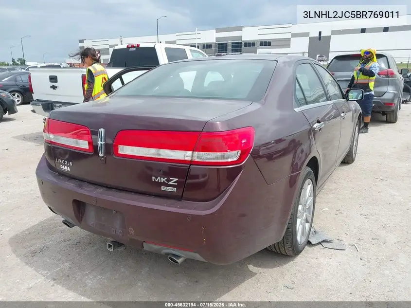 2011 Lincoln Mkz VIN: 3LNHL2JC5BR769011 Lot: 45632194