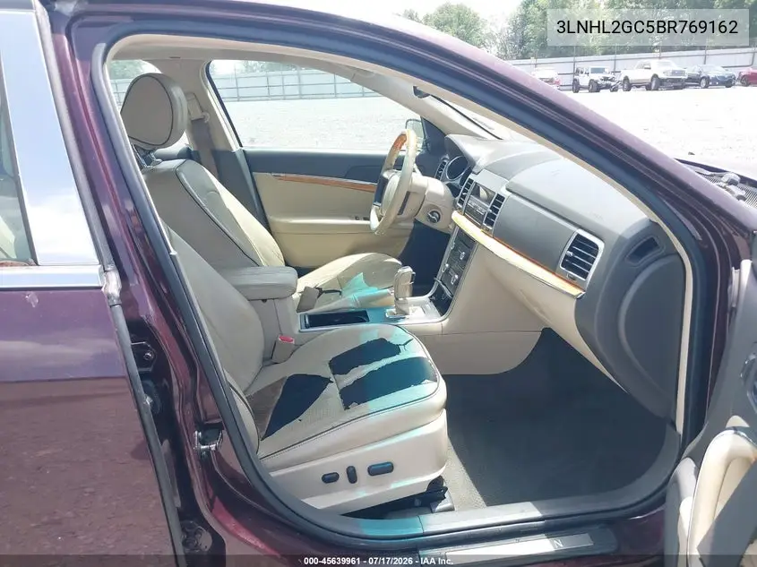 2011 Lincoln Mkz VIN: 3LNHL2GC5BR769162 Lot: 45639961