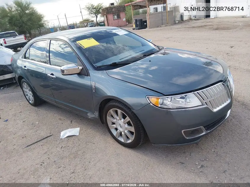 2011 Lincoln Mkz VIN: 3LNHL2GC2BR768714 Lot: 45662865