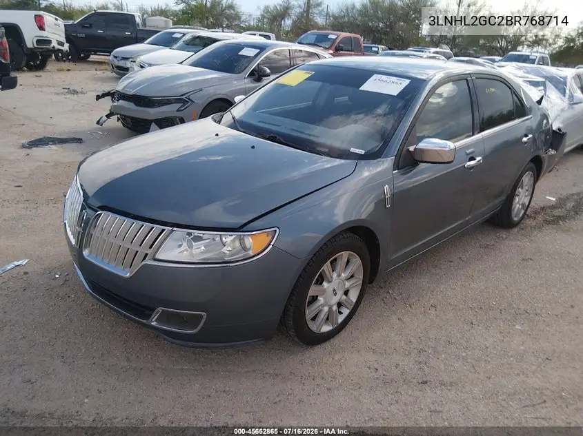 2011 Lincoln Mkz VIN: 3LNHL2GC2BR768714 Lot: 45662865