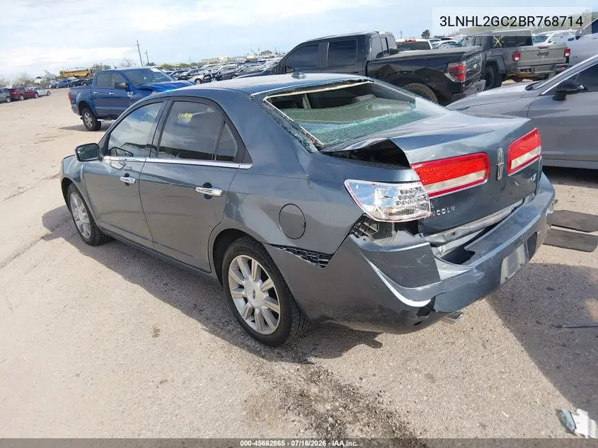 2011 Lincoln Mkz VIN: 3LNHL2GC2BR768714 Lot: 45662865