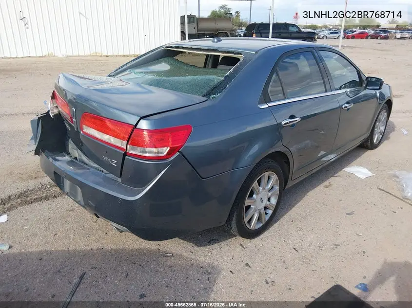2011 Lincoln Mkz VIN: 3LNHL2GC2BR768714 Lot: 45662865