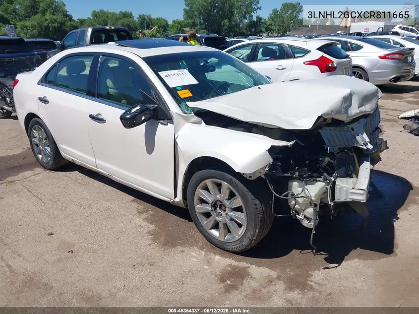 2012 Lincoln Mkz VIN: 3LNHL2GCXCR811665 Lot: 45354337