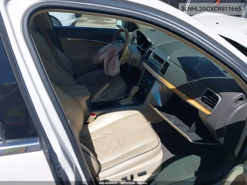 2012 Lincoln Mkz VIN: 3LNHL2GCXCR811665 Lot: 45354337