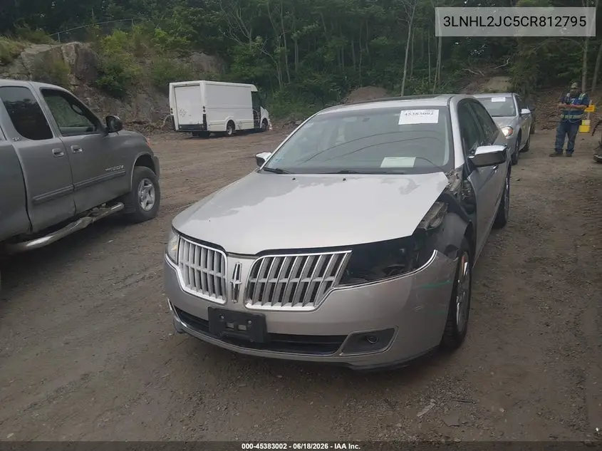 2012 Lincoln Mkz VIN: 3LNHL2JC5CR812795 Lot: 45383002