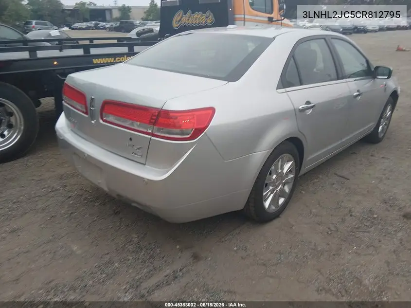 2012 Lincoln Mkz VIN: 3LNHL2JC5CR812795 Lot: 45383002