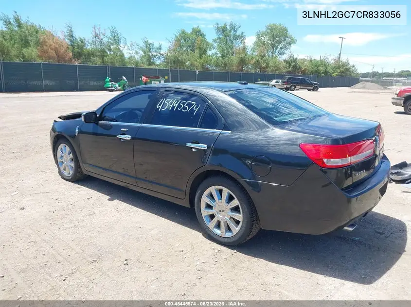 2012 Lincoln Mkz VIN: 3LNHL2GC7CR833056 Lot: 45445574