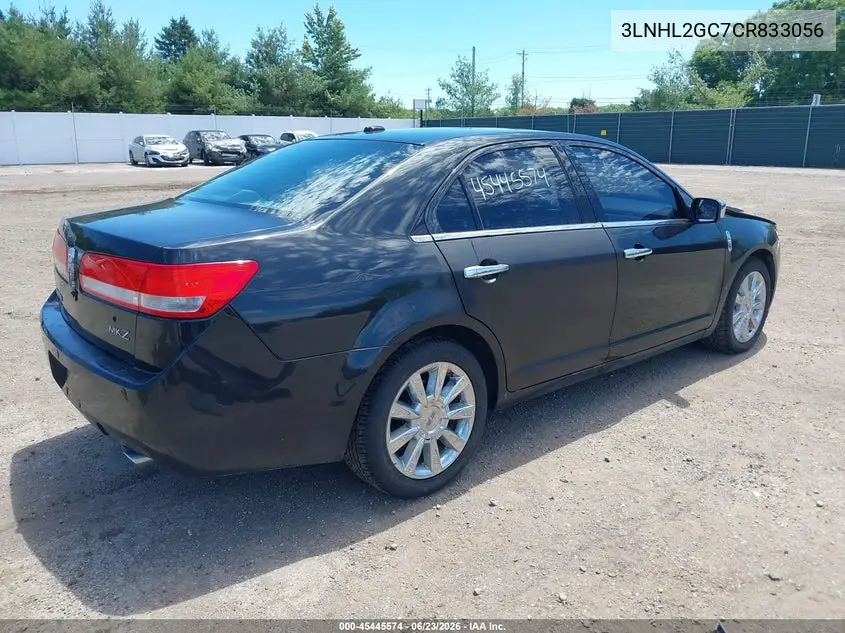 2012 Lincoln Mkz VIN: 3LNHL2GC7CR833056 Lot: 45445574