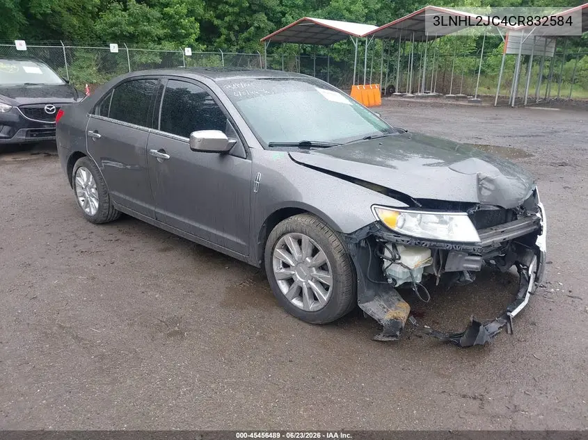 2012 Lincoln Mkz VIN: 3LNHL2JC4CR832584 Lot: 45456489