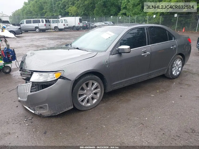 2012 Lincoln Mkz VIN: 3LNHL2JC4CR832584 Lot: 45456489