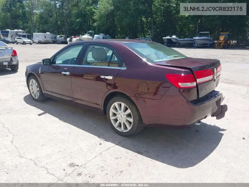 2012 Lincoln Mkz VIN: 3LNHL2JC9CR832175 Lot: 45499901