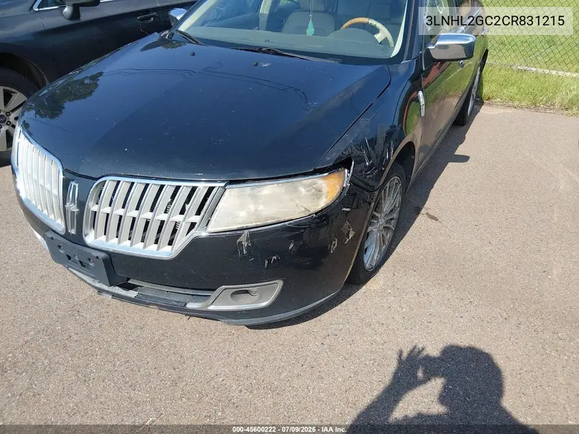 2012 Lincoln Mkz VIN: 3LNHL2GC2CR831215 Lot: 45600222