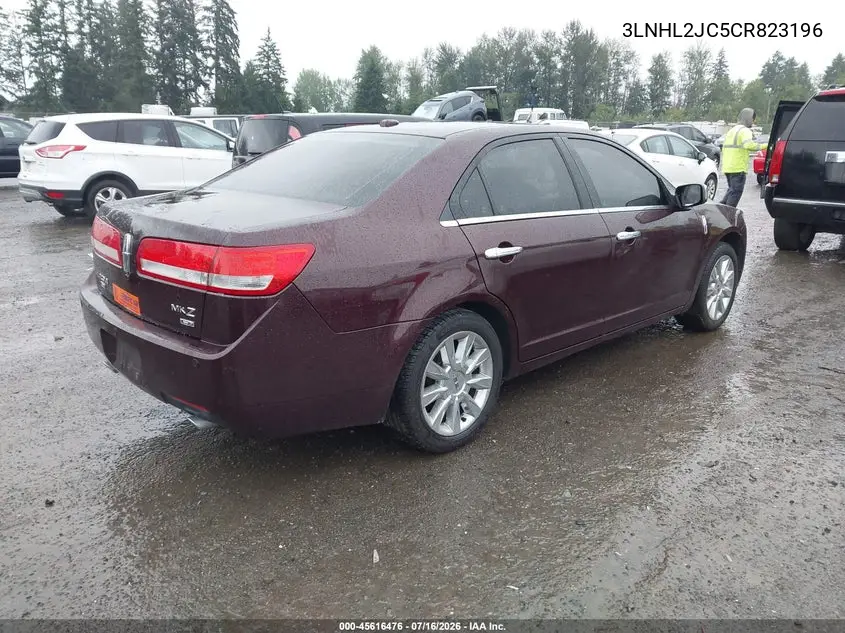 2012 Lincoln Mkz VIN: 3LNHL2JC5CR823196 Lot: 45616476