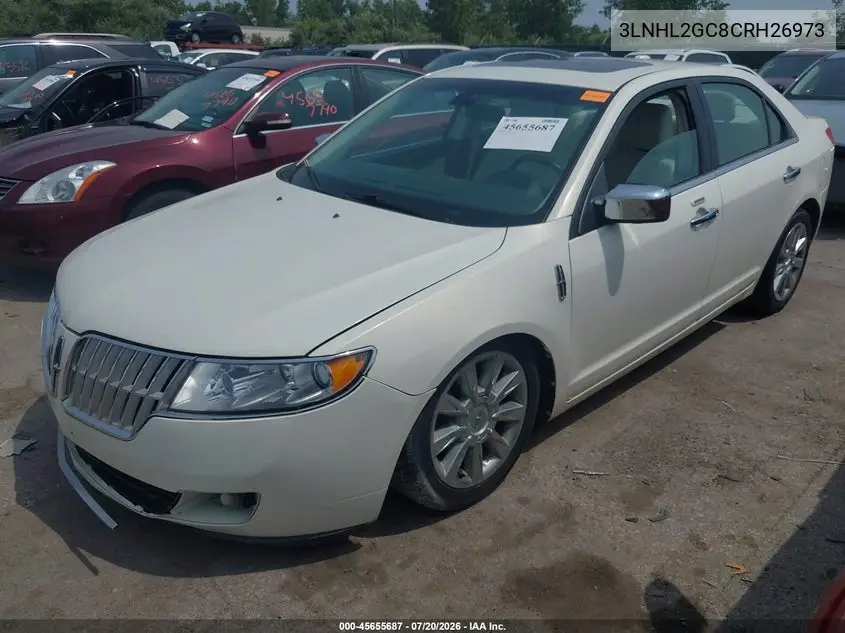2012 Lincoln Mkz VIN: 3LNHL2GC8CRH26973 Lot: 45655687