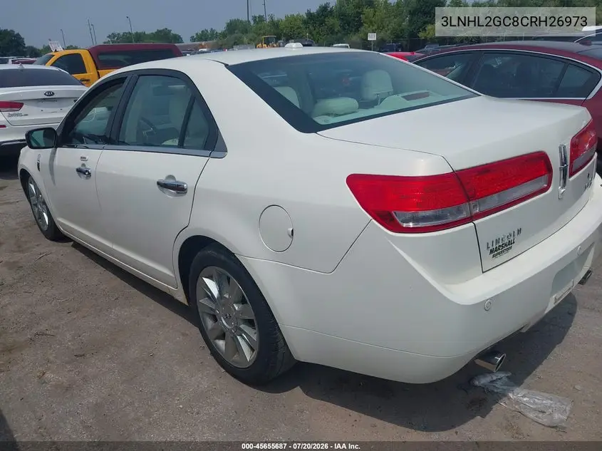 2012 Lincoln Mkz VIN: 3LNHL2GC8CRH26973 Lot: 45655687