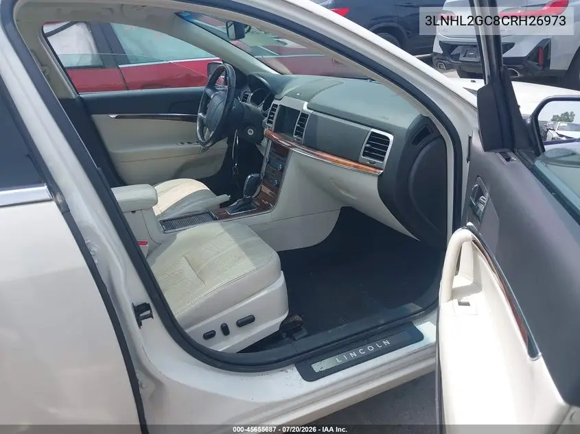 2012 Lincoln Mkz VIN: 3LNHL2GC8CRH26973 Lot: 45655687