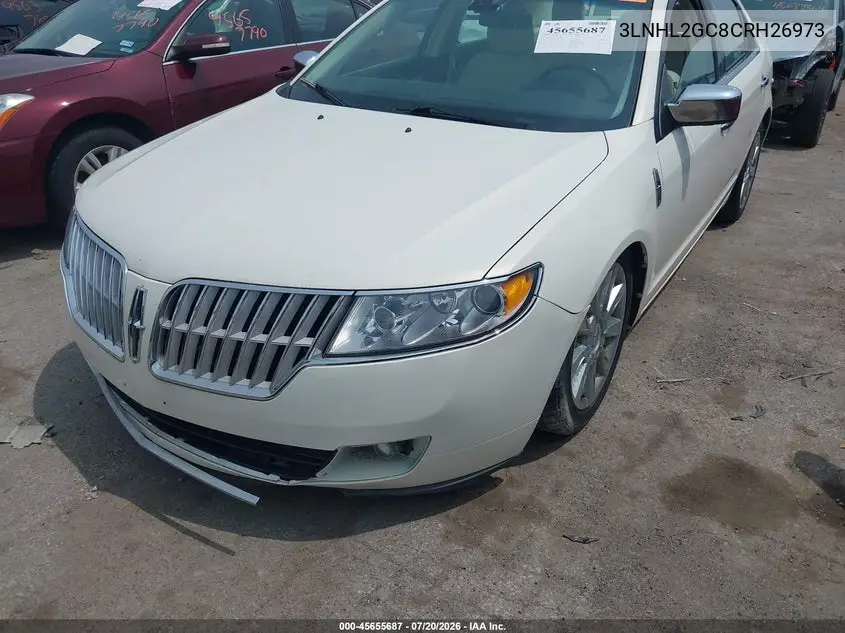2012 Lincoln Mkz VIN: 3LNHL2GC8CRH26973 Lot: 45655687