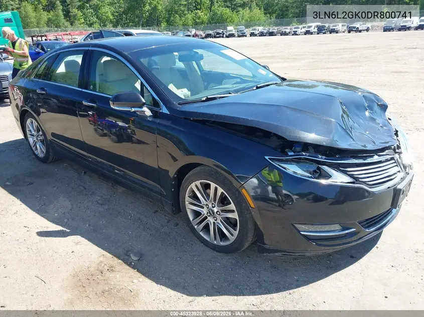 2013 Lincoln Mkz VIN: 3LN6L2GK0DR800741 Lot: 45323928