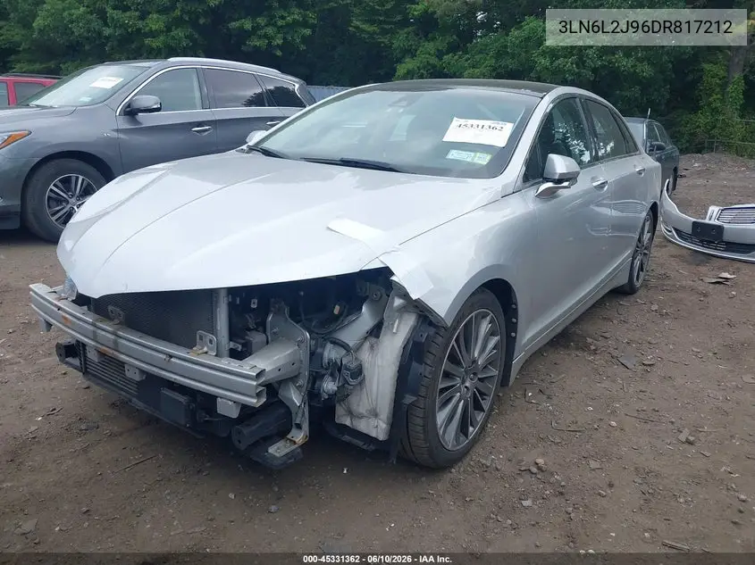 2013 Lincoln Mkz VIN: 3LN6L2J96DR817212 Lot: 45331362