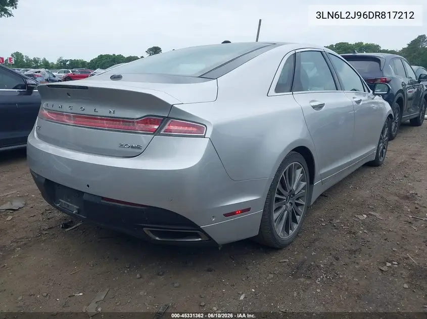 2013 Lincoln Mkz VIN: 3LN6L2J96DR817212 Lot: 45331362