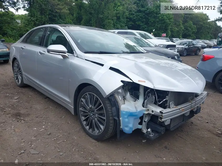 2013 Lincoln Mkz VIN: 3LN6L2J96DR817212 Lot: 45331362