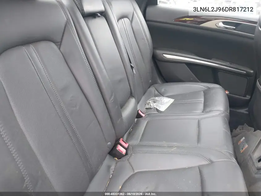 2013 Lincoln Mkz VIN: 3LN6L2J96DR817212 Lot: 45331362