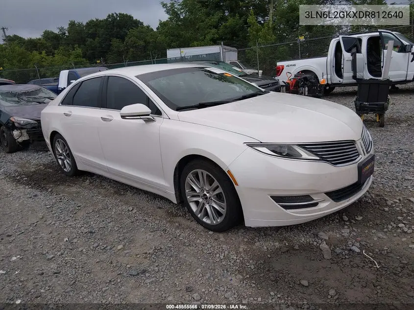 2013 Lincoln Mkz VIN: 3LN6L2GKXDR812640 Lot: 45555566