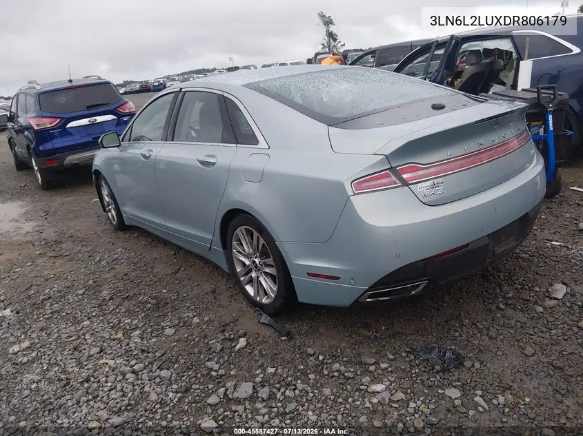 2013 Lincoln Mkz Hybrid VIN: 3LN6L2LUXDR806179 Lot: 45587427