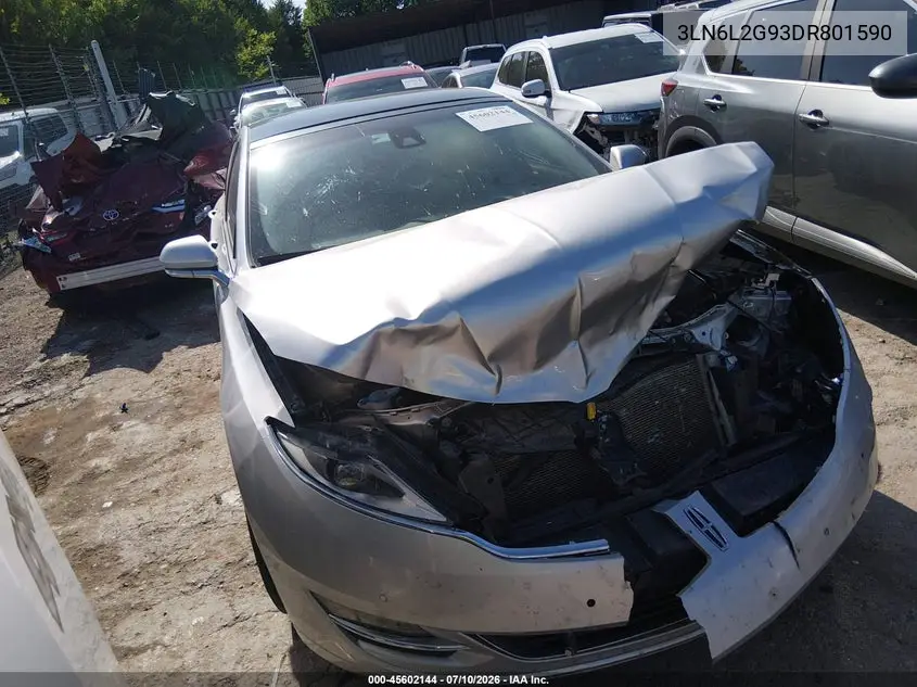 2013 Lincoln Mkz VIN: 3LN6L2G93DR801590 Lot: 45602144