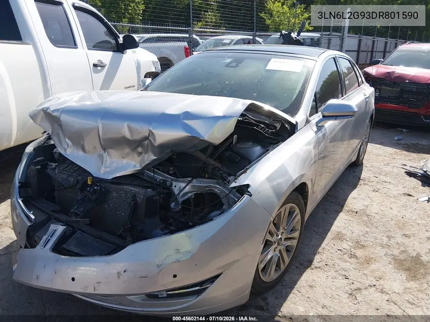 2013 Lincoln Mkz VIN: 3LN6L2G93DR801590 Lot: 45602144