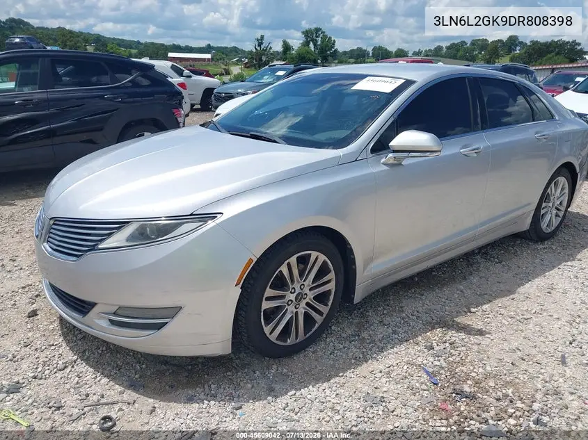 2013 Lincoln Mkz VIN: 3LN6L2GK9DR808398 Lot: 45609042