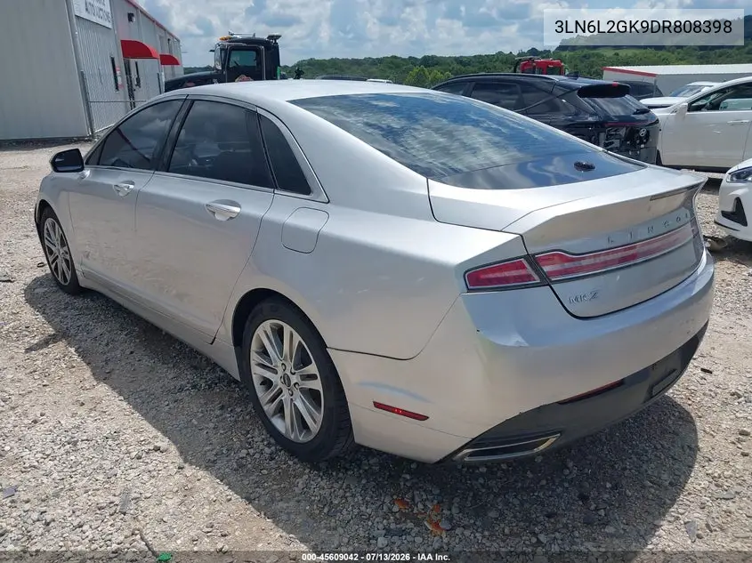 2013 Lincoln Mkz VIN: 3LN6L2GK9DR808398 Lot: 45609042
