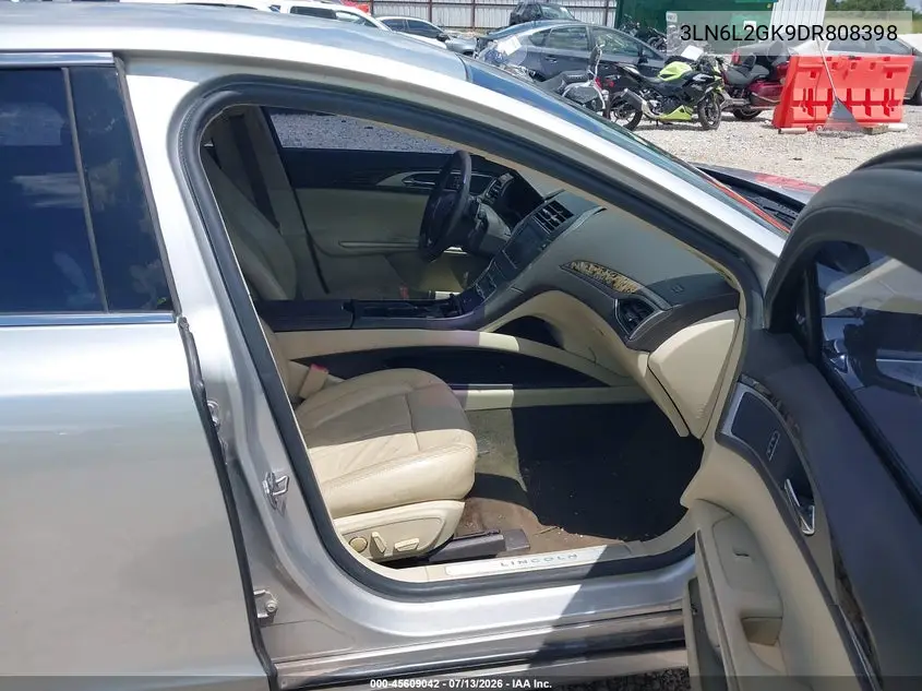 2013 Lincoln Mkz VIN: 3LN6L2GK9DR808398 Lot: 45609042