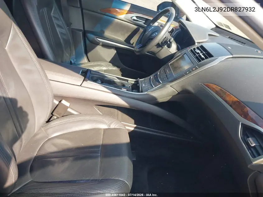 2013 Lincoln Mkz VIN: 3LN6L2J92DR827932 Lot: 45611843