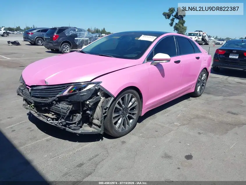 2013 Lincoln Mkz Hybrid VIN: 3LN6L2LU9DR822387 Lot: 45632974