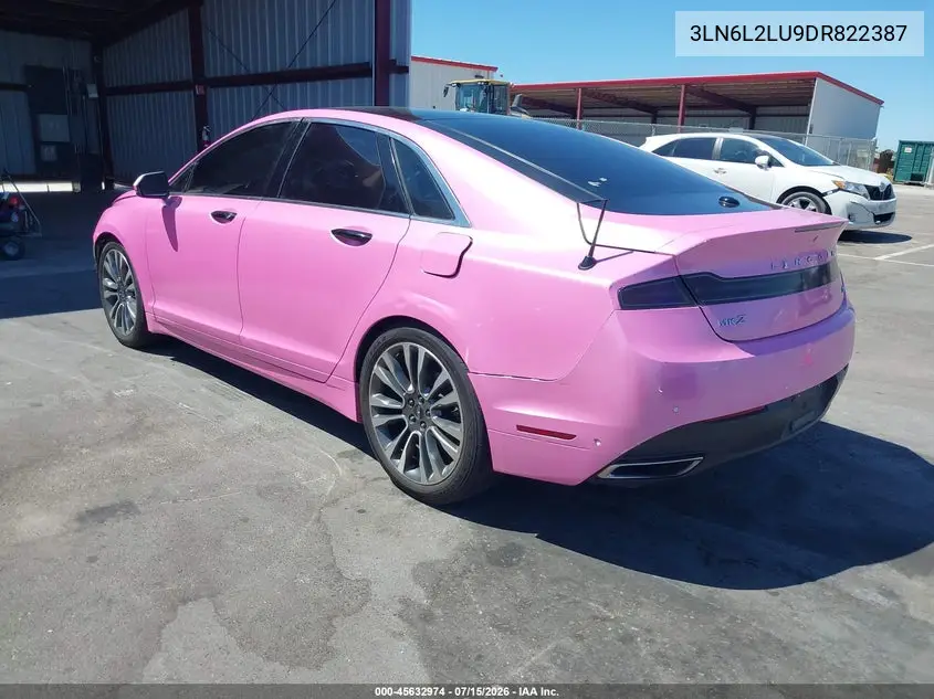 2013 Lincoln Mkz Hybrid VIN: 3LN6L2LU9DR822387 Lot: 45632974