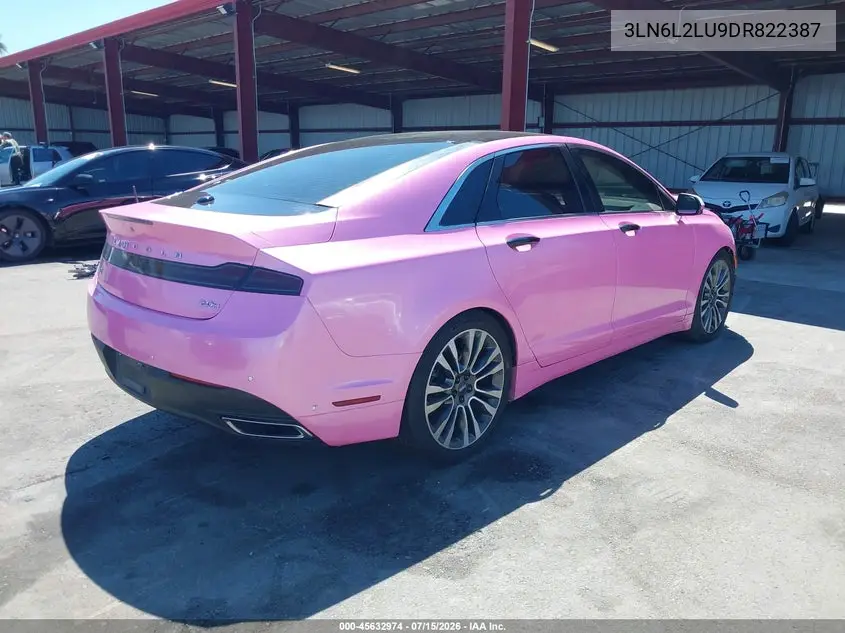 2013 Lincoln Mkz Hybrid VIN: 3LN6L2LU9DR822387 Lot: 45632974