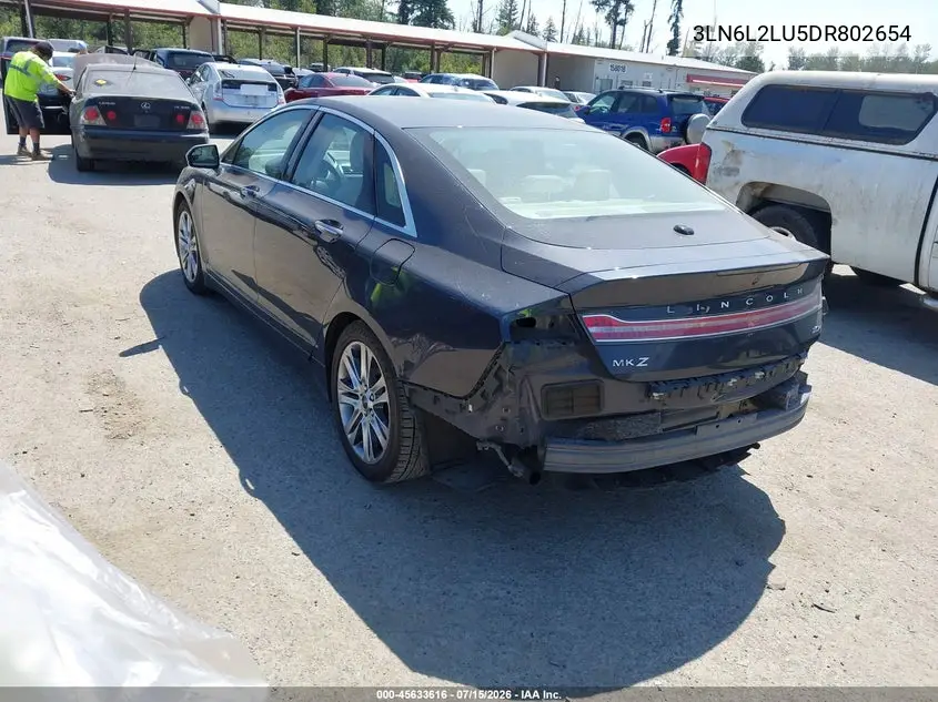 2013 Lincoln Mkz Hybrid VIN: 3LN6L2LU5DR802654 Lot: 45633616