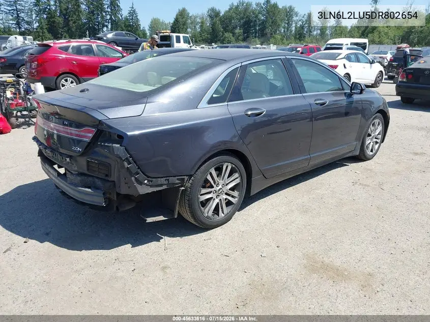 2013 Lincoln Mkz Hybrid VIN: 3LN6L2LU5DR802654 Lot: 45633616