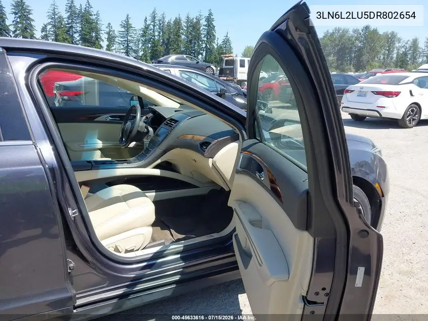 2013 Lincoln Mkz Hybrid VIN: 3LN6L2LU5DR802654 Lot: 45633616