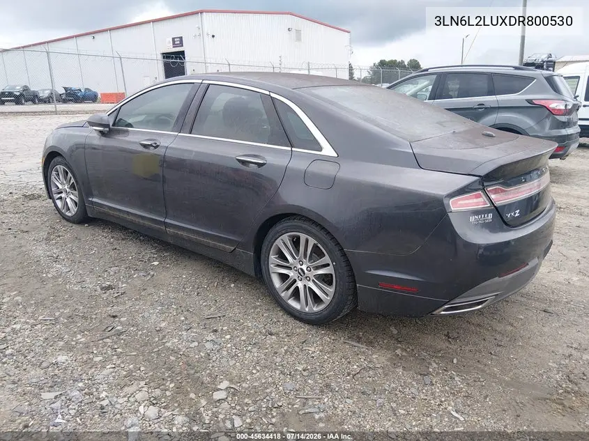 2013 Lincoln Mkz Hybrid VIN: 3LN6L2LUXDR800530 Lot: 45634418