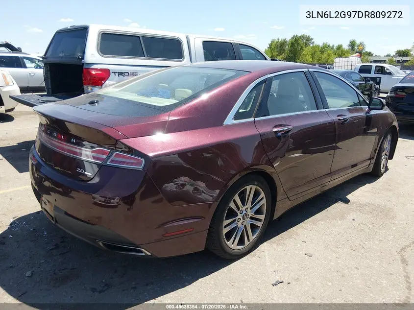 2013 Lincoln Mkz VIN: 3LN6L2G97DR809272 Lot: 45638354