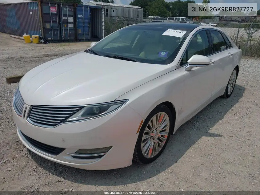 2013 Lincoln Mkz VIN: 3LN6L2GK9DR827727 Lot: 45658387
