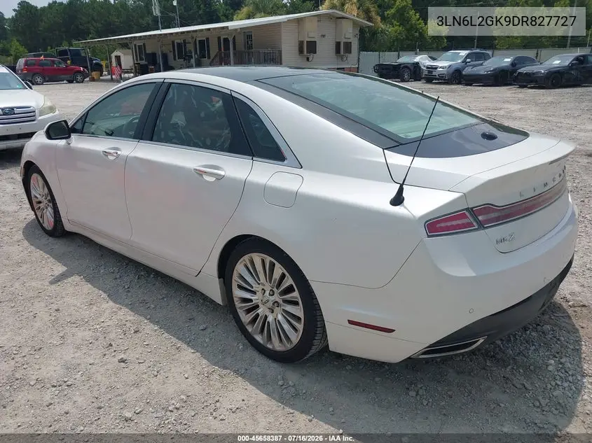 2013 Lincoln Mkz VIN: 3LN6L2GK9DR827727 Lot: 45658387