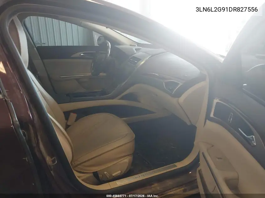 2013 Lincoln Mkz VIN: 3LN6L2G91DR827556 Lot: 45665771