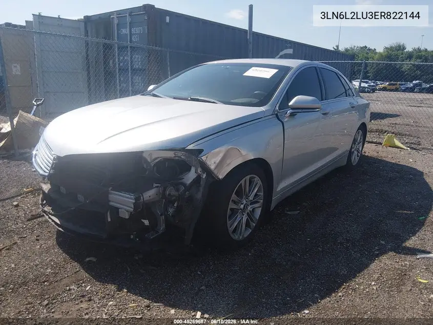 2014 Lincoln Mkz Hybrid VIN: 3LN6L2LU3ER822144 Lot: 45269687