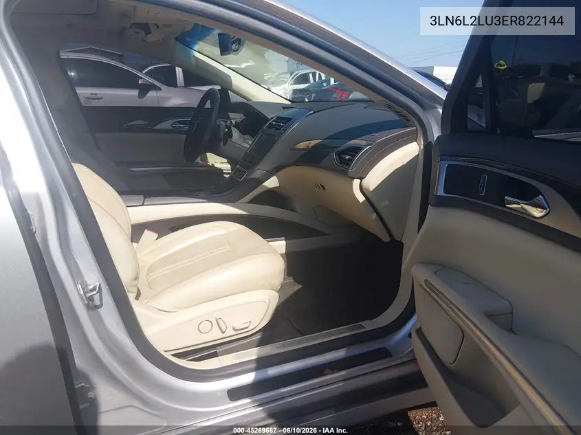 2014 Lincoln Mkz Hybrid VIN: 3LN6L2LU3ER822144 Lot: 45269687